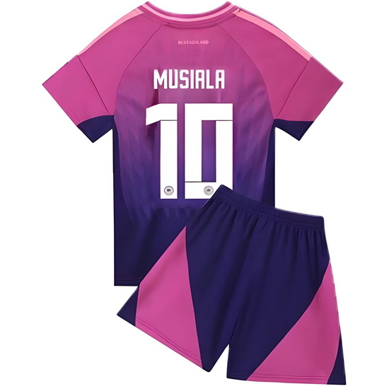 2024 Jamal Musiala #10 Purple Germany Away Youth Soccer Shirt