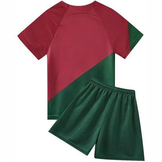 2022 Portugal Red/Green Team Home Youth Shirt