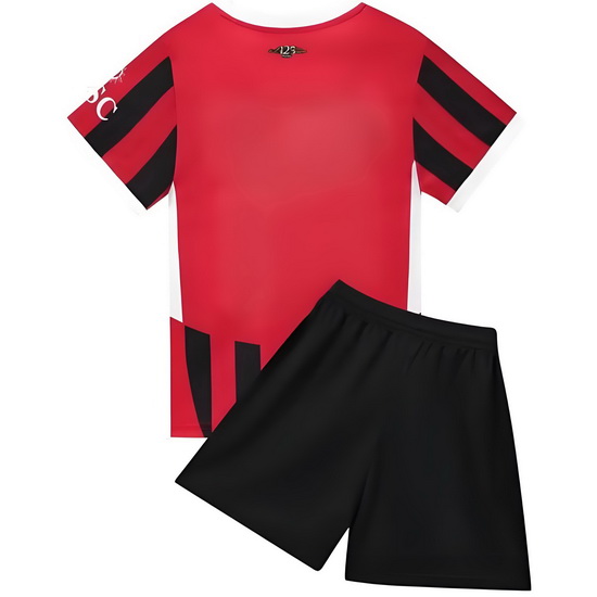 24/25 Blank Red Team Home Soccer Shirt for Boys Girls