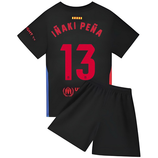 24/25 Inaki Pena #13 Black Team Away Youth Soccer Shirt