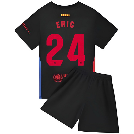 24/25 Eric Garcia #24 Black Team Away Youth Soccer Shirt