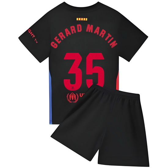 24/25 Gerard Martin #35 Black Team Away Youth Soccer Shirt