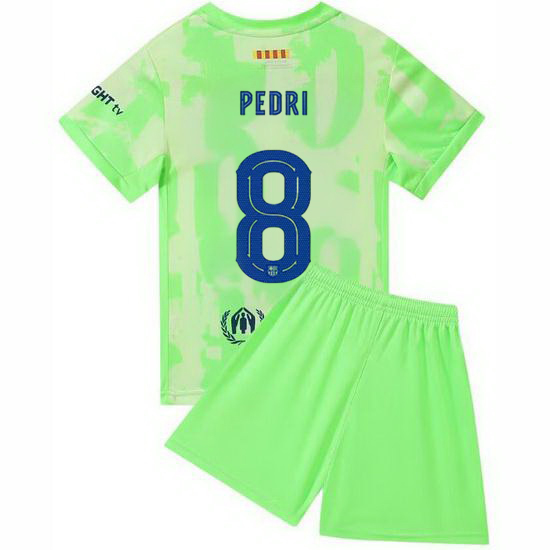 24/25 Pedri #8 Minty Green Team Third Youth Soccer Shirt