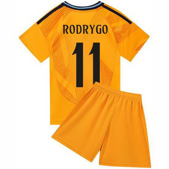 24/25 Rodrygo #11 Orange Team Away Youth Soccer Shirt