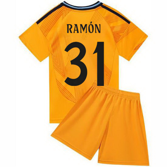 24/25 Jacobo Ramon #31 Orange Team Away Youth Soccer Shirt