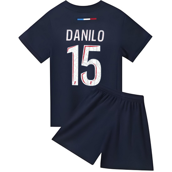 24/25 Danilo Pereira #15 Red/Blue Team Home Youth Soccer Shirt
