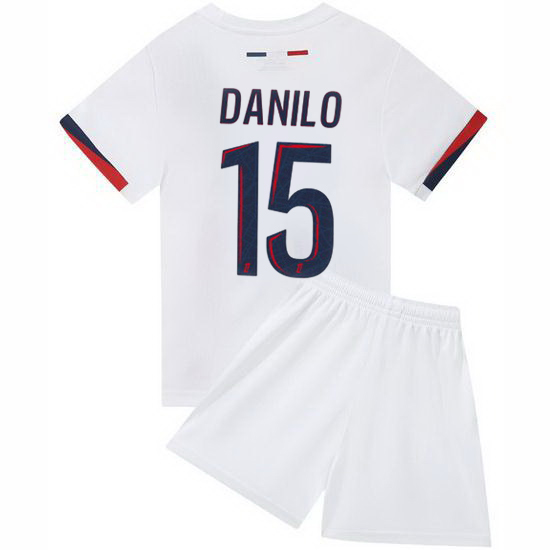 24/25 Danilo Pereira #15 White Team Away Youth Soccer Shirt