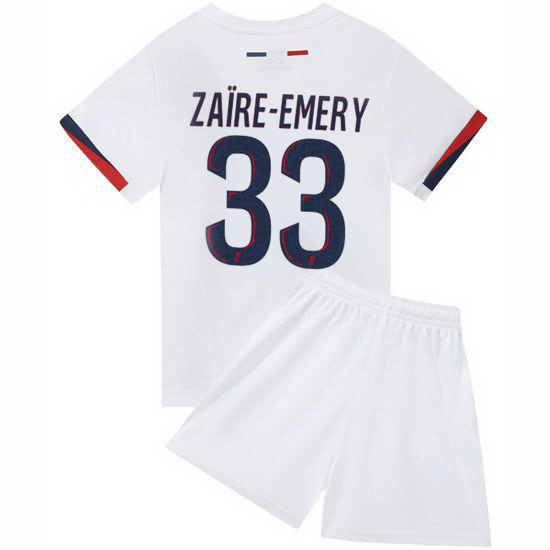 24/25 Warren Zaire-Emery #33 White Team Away Youth Shirt