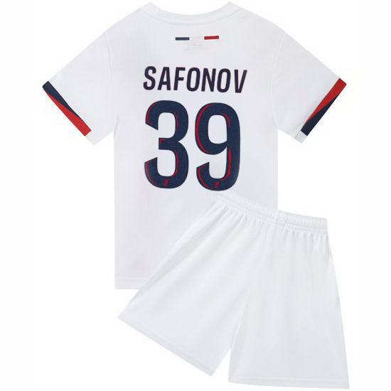 24/25 Matvei Safonov #39 White Team Away Youth Soccer Shirt