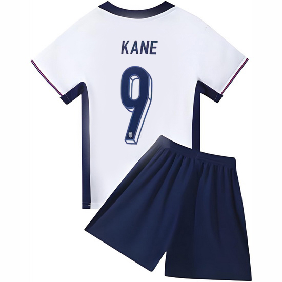 2024 Harry Kane #9 White England Home Kids Soccer Jersey