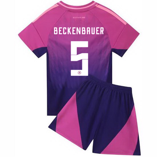 2024 Franz Beckenbauer #5 Pink Germany Away Kids Soccer Jersey