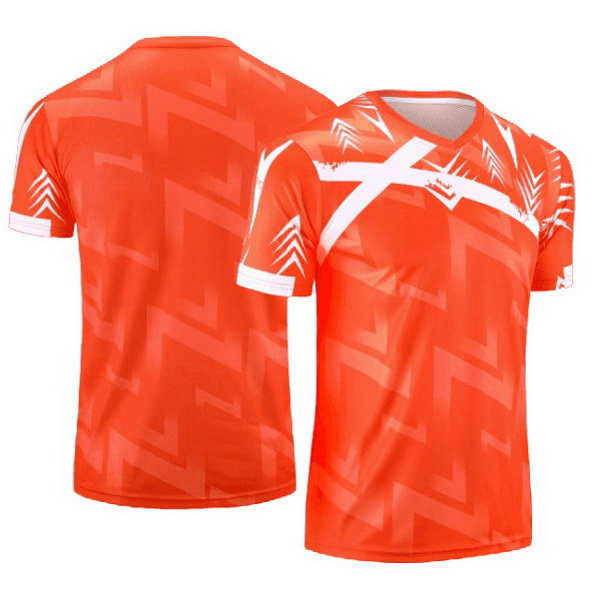 Orange Soccer Jersey Sports Training Home Men's Shirt