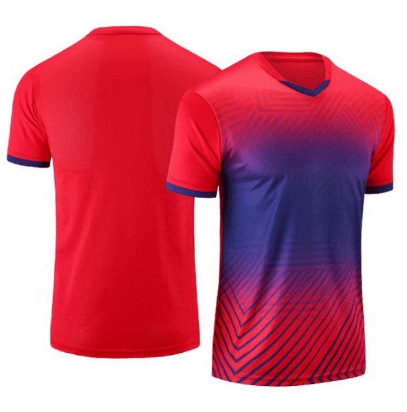 Red/Navy Soccer Jersey Sports Team Training Third Shirt