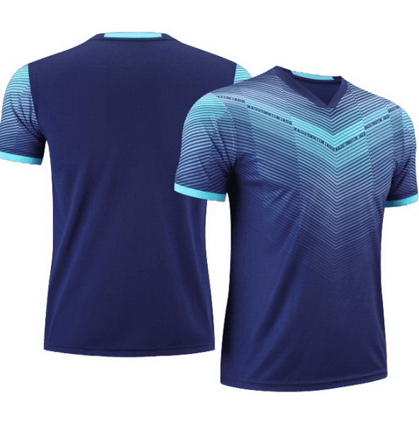 Navy Team Soccer Jersey Sports Training Home Kids Shirt