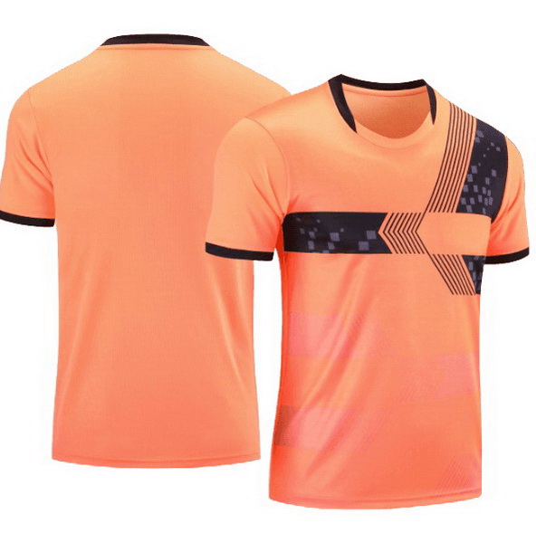 Orange Soccer Jersey Sports Team Home Shirt for Boy Girl