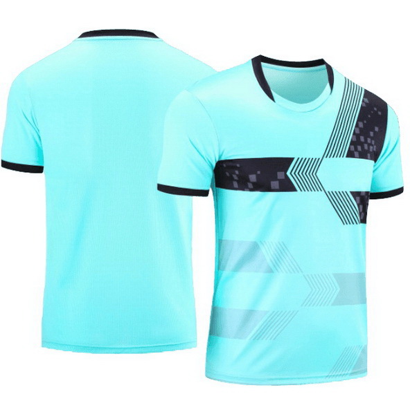 Teal Team Soccer Jersey Sports Training Away Kids Shirt