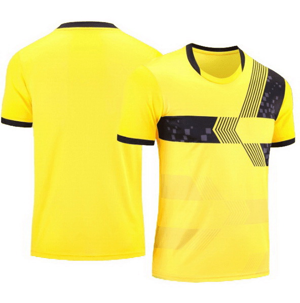 Yellow Soccer Jersey Sports Team Training Home Kids Shirt