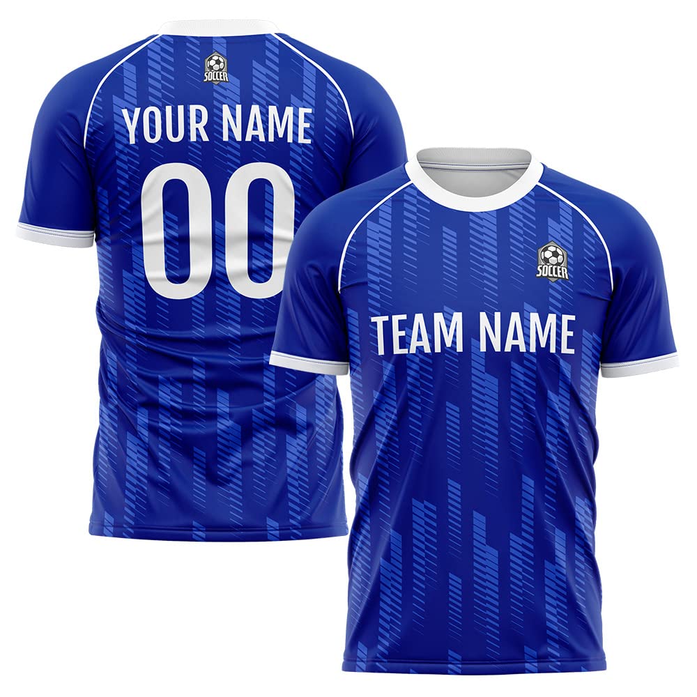 Custom Soccer Jersey Royal Fashion Personalized Team Shirt